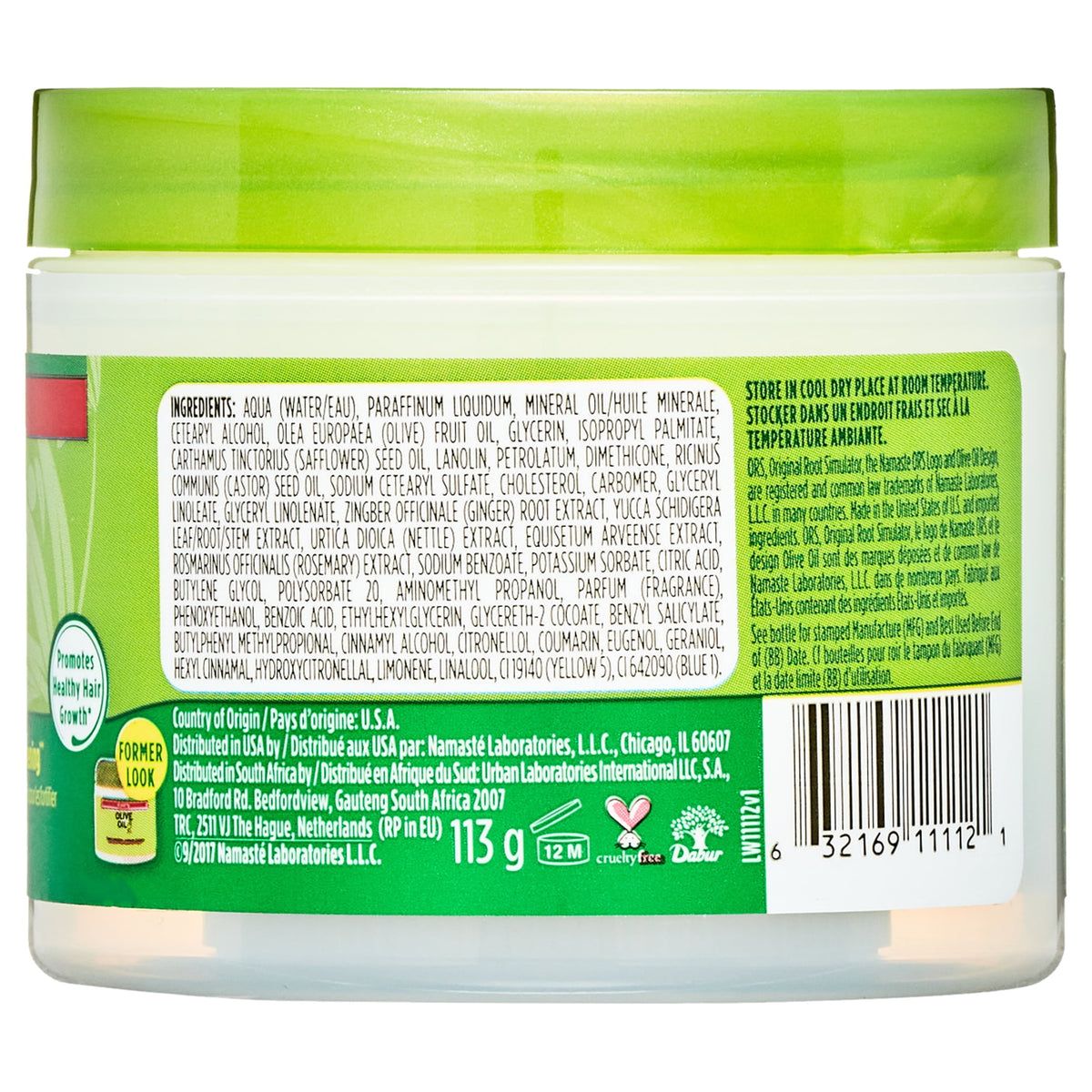 ORS Olive Oil Fortifying Crème Hair Dress, for All Hair Types, Moisturizes & Strengthens, 4 oz