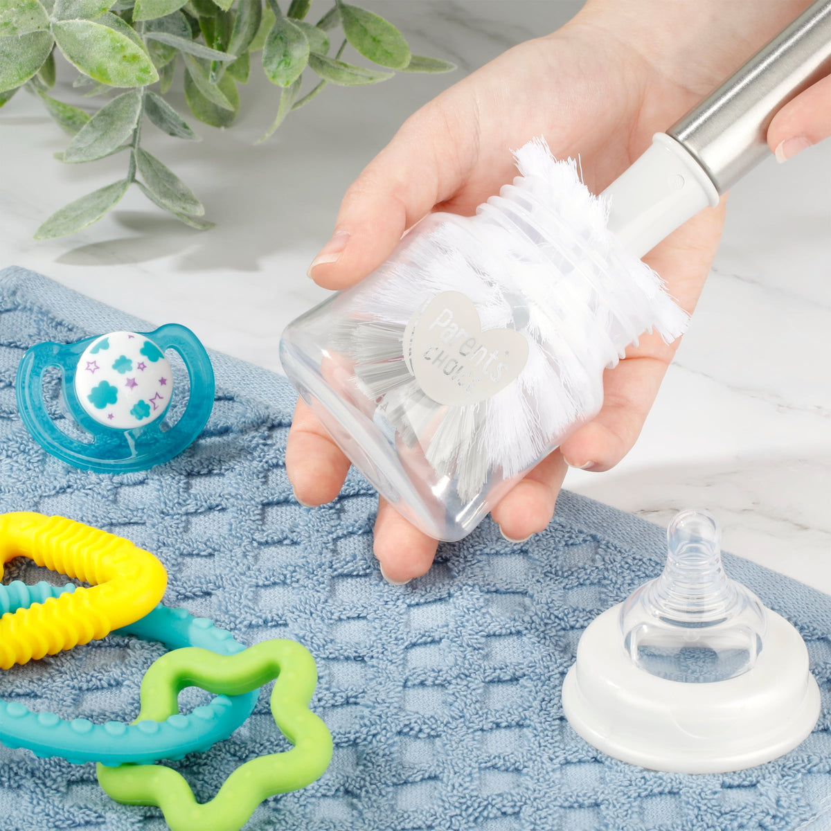 Parent's Choice 3-in-1 Stainless Bottle Brush