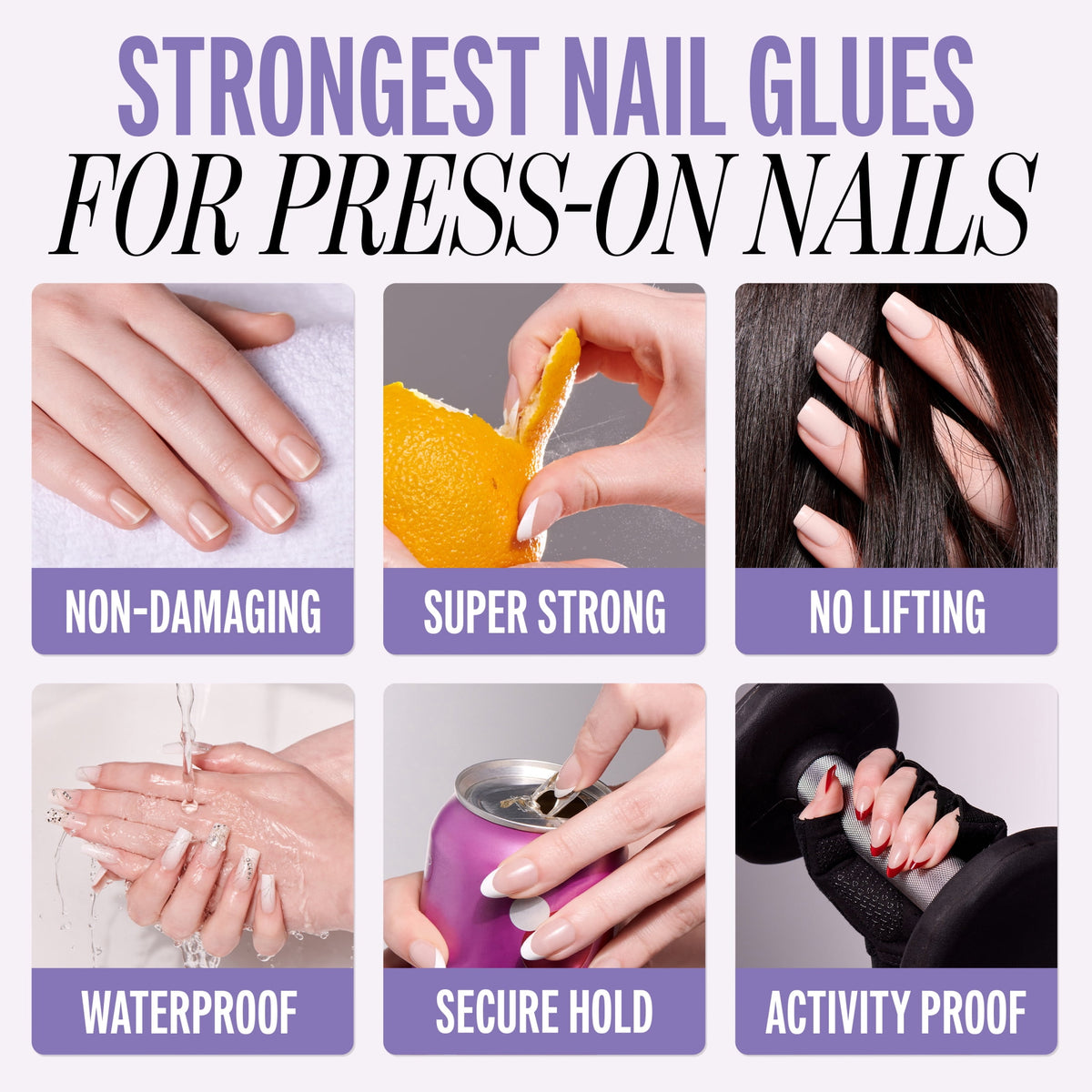 Kiss PowerFlex Ultra Hold Precision Squeeze-On Nail Glue, 0.1 oz Bottle