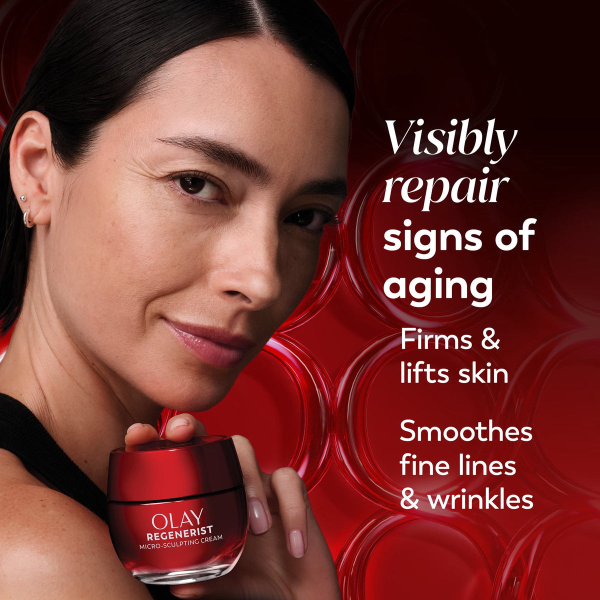 Olay Face Moisturizer, Regenerist Micro-Sculpting Anti-Aging Cream, Niacinamide, 1.7 oz
