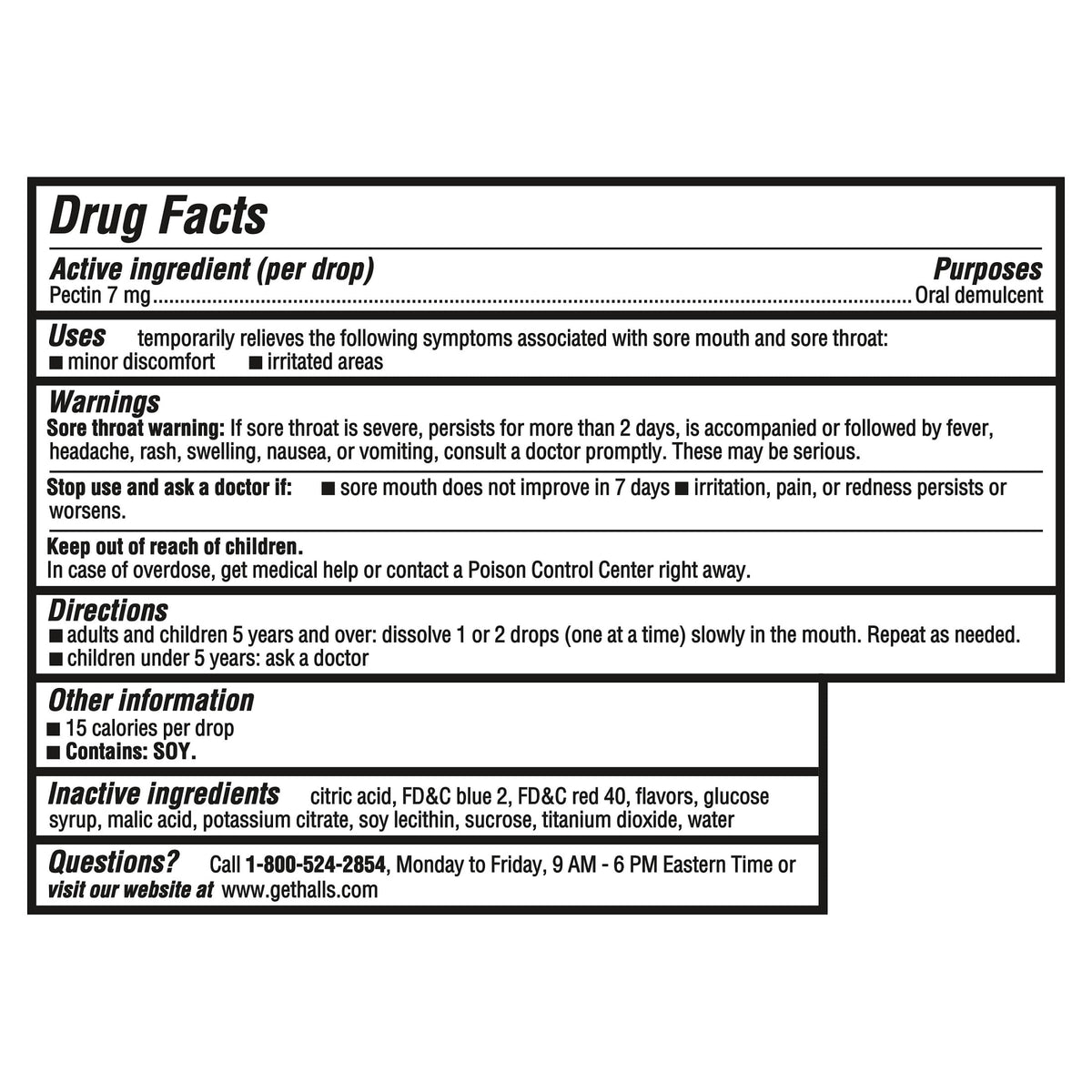 HALLS Soothing Cool Berry Throat Drops, FSA/HSA Eligible, 25 Drops