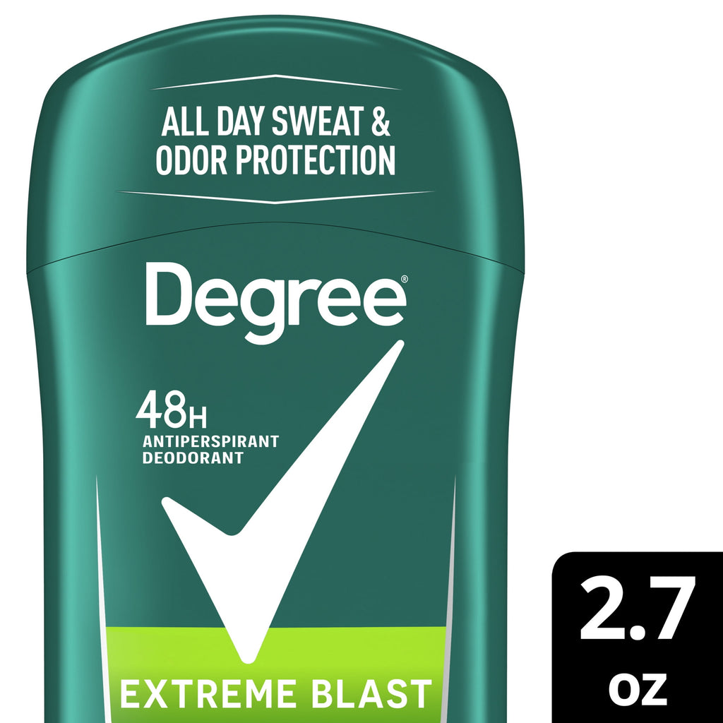Degree Men Original Protection Antiperspirant Deodorant Stick for Men Extreme Blast Citrus Scent, 2.7 oz