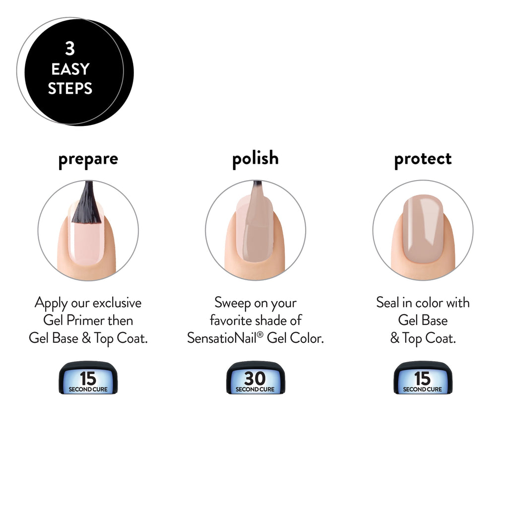 Sensationail Gel Nail Polish (Beige), Chick Flick, 0.25 fl oz