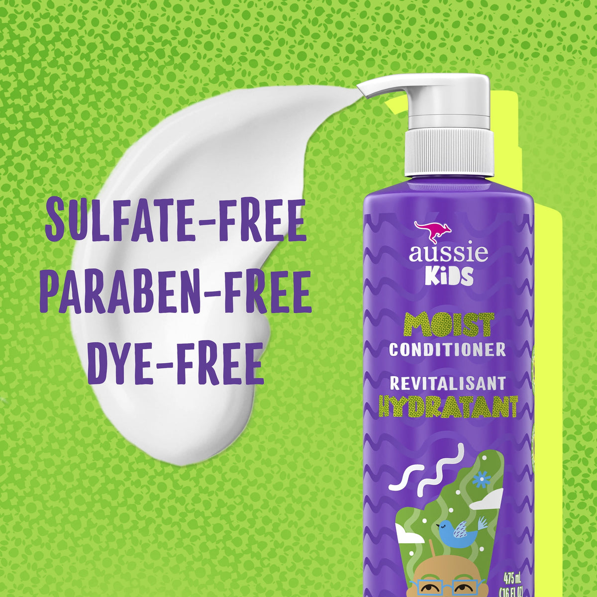 Aussie Kids Conditioner, Moisturizes All Hair Types, Sulfate Free, 16 fl oz