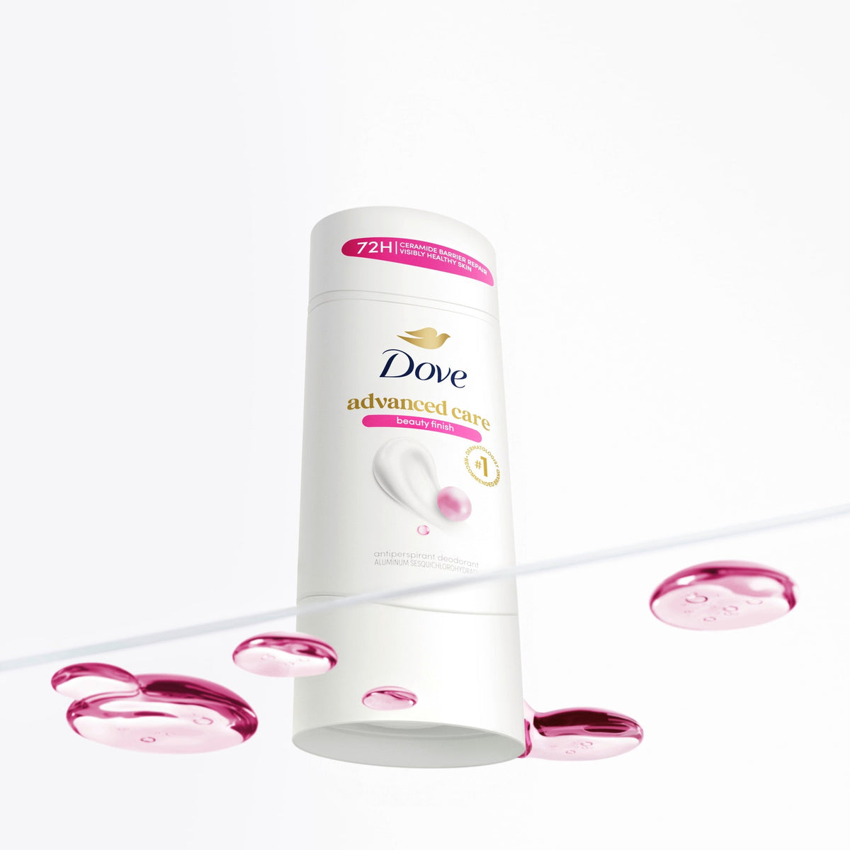 Dove Advanced Care Antiperspirant Deodorant Stick for Helping Repair Skin Barrier After Shaving, Beauty Finish with 72-Hour Sweat & Odor Protection