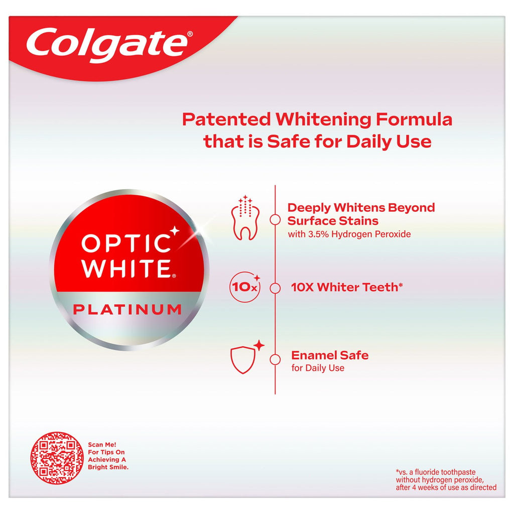Colgate Optic White Renewal High Impact White Zahnpasta zur Zahnaufhellung, 4er-Pack