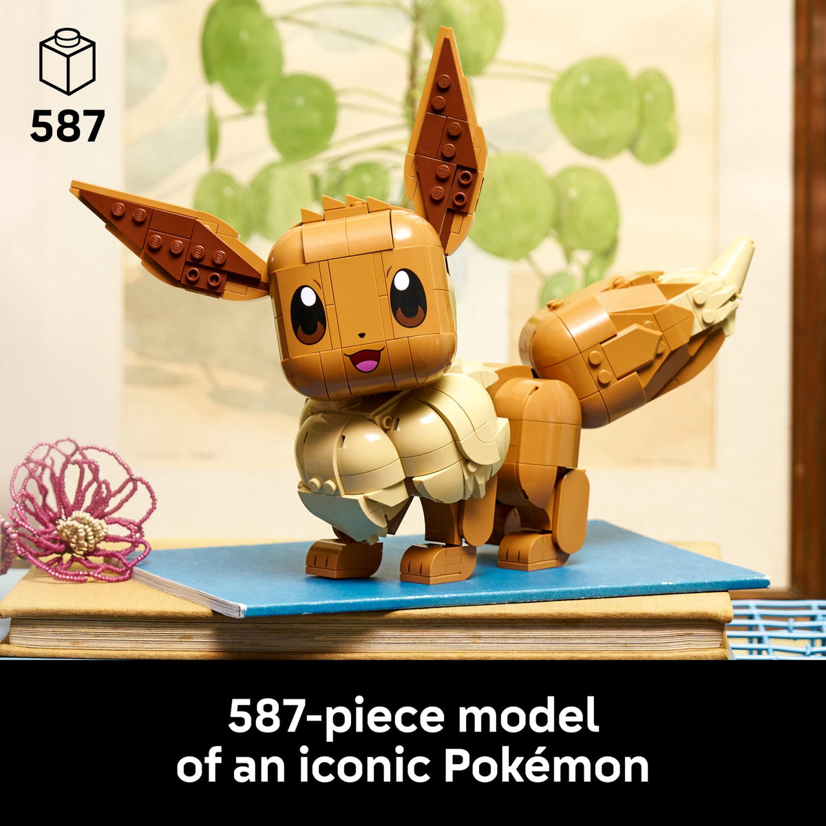 LEGO Pokémon Eevee 72151 Collectible Building Set for Adults, Posable Display Figure, Ages 18+