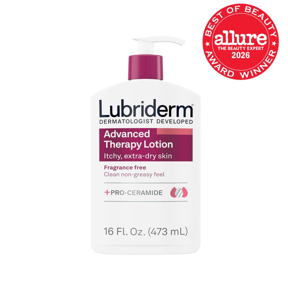 Lubriderm Advanced Therapy Hand & Body Lotion, Fragrance Free, 16 fl. oz