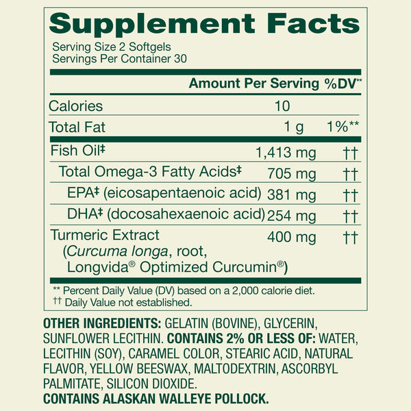 Spring Valley 4-Function Brain Support Dietary Supplement, 60 Count