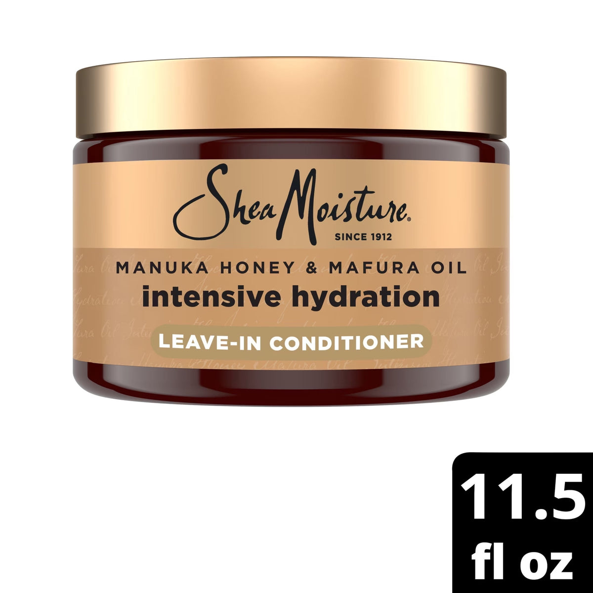 SheaMoisture Leave-In Conditioner for Curly Hair Intensive Hydration Strengthens & Restores with Manuka Honey & Mafura Oil 11.5 oz 1-Pack