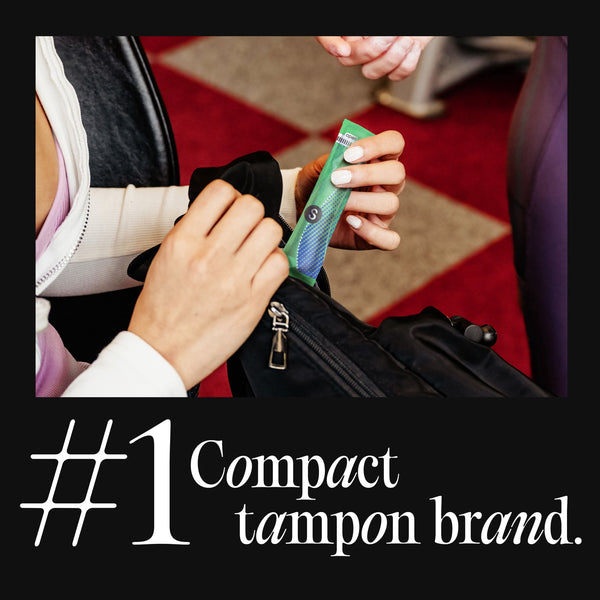 U by Kotex Click Compact Tampons, Super, Unscented, 45 Count