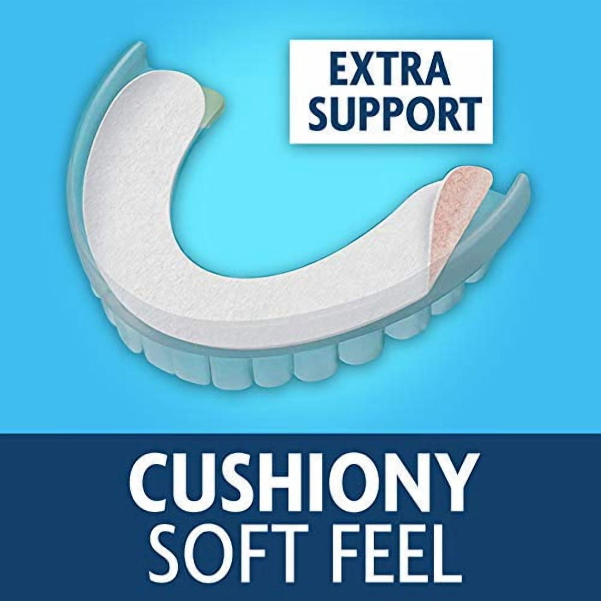 Sea Bond Secure Denture Adhesive Seals, Original Lowers, Zinc-Free, All-Day-Hold, Mess-Free, 30 Count
