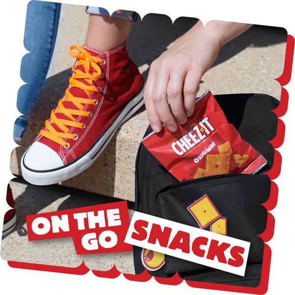 Cheez-It Cheese Crackers, Baked Snack Crackers, Office and Kids Snacks, Original, 3oz Bag (1 Bag)