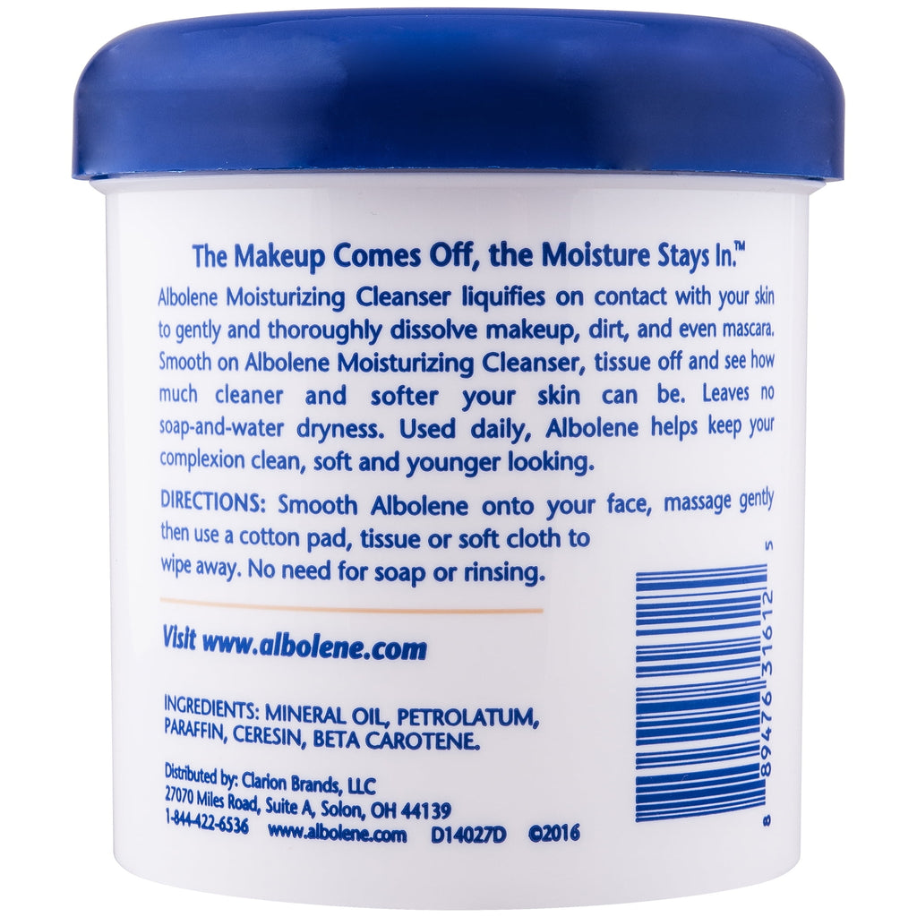 Albolene Moisturizing Cleanser -Makeup Remover-Facial and Moisturizer Fragrance Free 12.0 oz