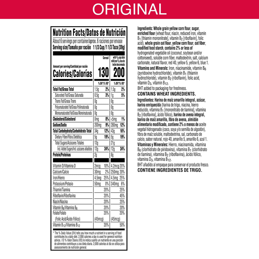 Kellogg's Froot Loops Original Breakfast Cereal, Good Source of Fiber, 8.9  oz