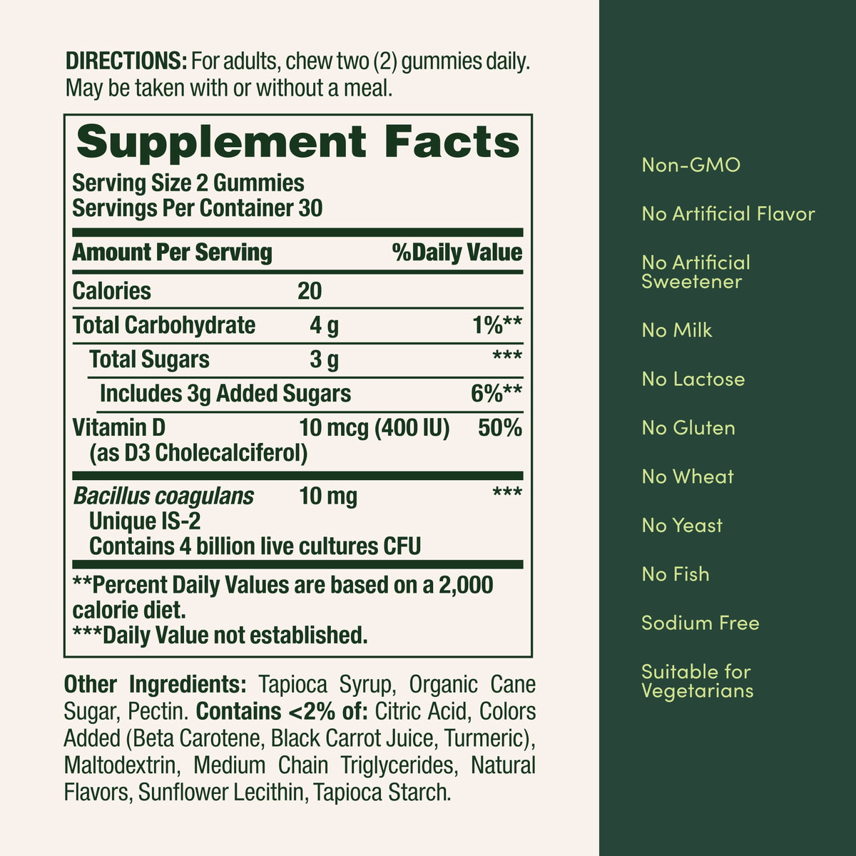 Nature's Bounty Probiotic Gummies for Digestive Gut Health and Immune Support, Multi-Flavored, 60 Ct