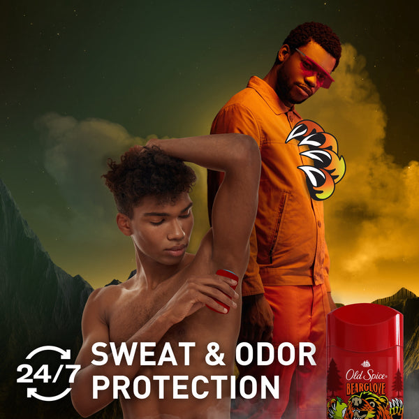 Old Spice Deodorant for Men, Invisible Solid, Antiperspirant Deodorant Stick for Men, Bearglove, 2.6 oz