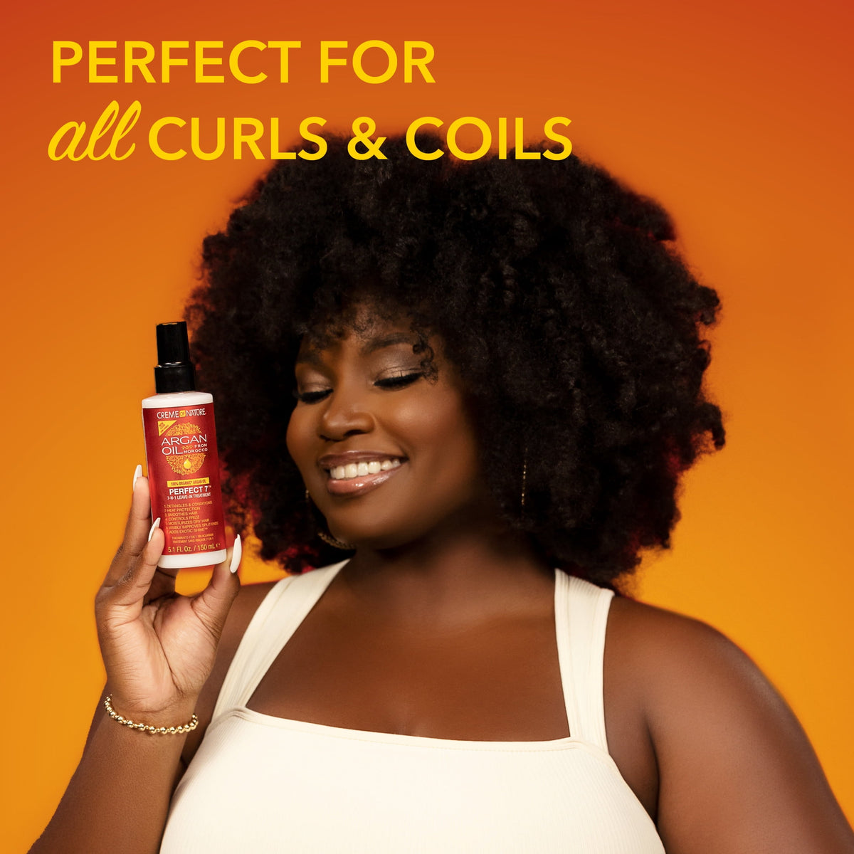 Creme of Nature Perfect 7™ Argan Oil 7-N-1 Leave-In Hair Treatment, 5.1 fl oz