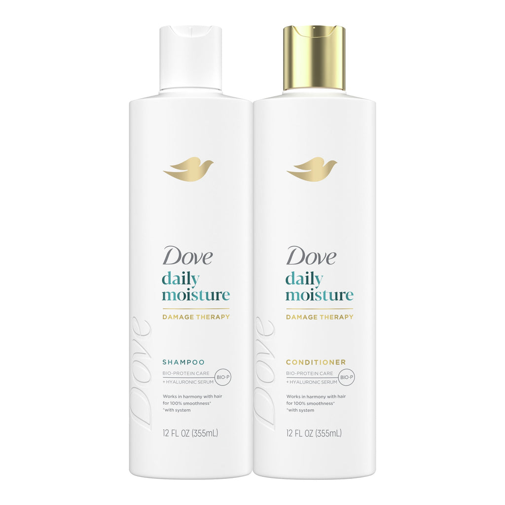 Dove Daily Moisture Shampoo & Conditioner Set, 12 fl oz 2 count