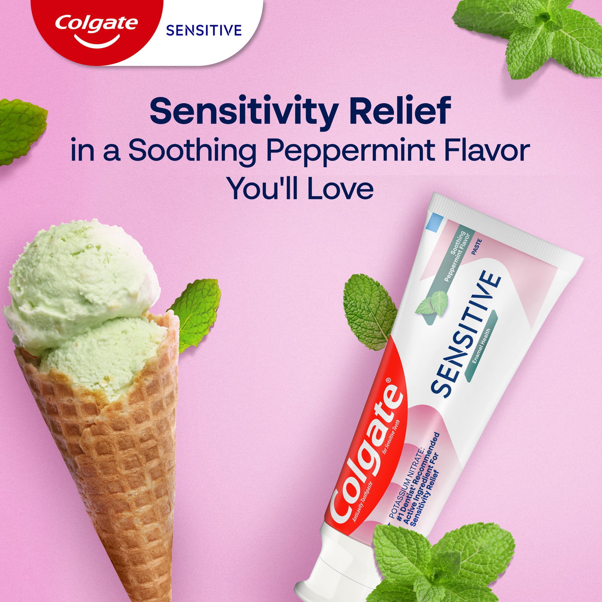 Colgate Sensitive Enamel Health Toothpaste for Sensitive Teeth, Peppermint, 1 Pack, 6 oz