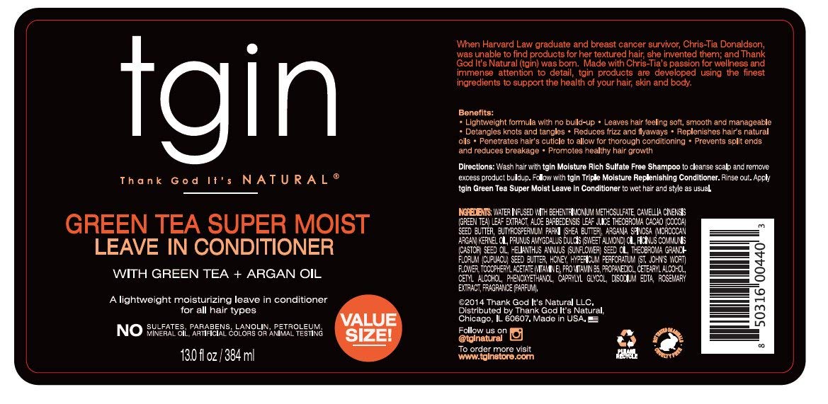 tgin Green Tea Super Moist Leave In Conditioner Pflegespülung 13 oz