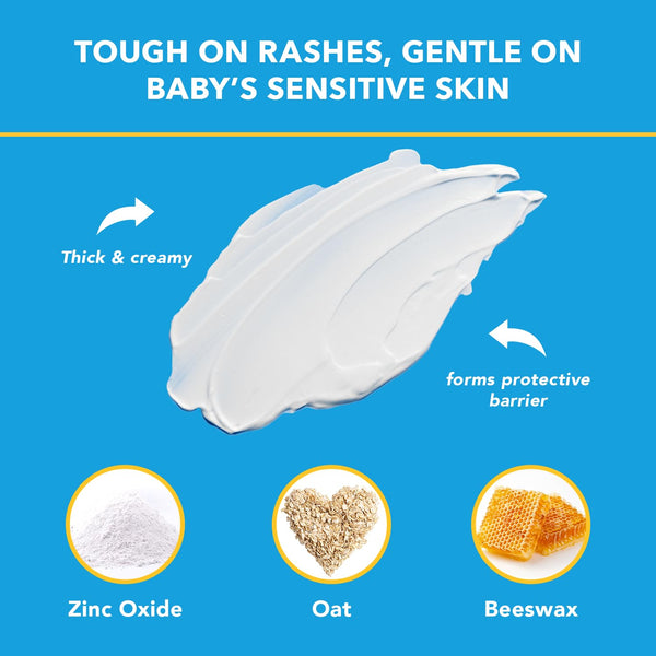 Triple Paste Diaper Rash Cream, Zinc Oxide Baby Ointment, 16 oz