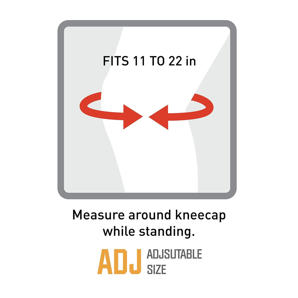 ACE Adjustable Knee Brace, Provides Support & Compression to Arthritic and Painful Knee Joints