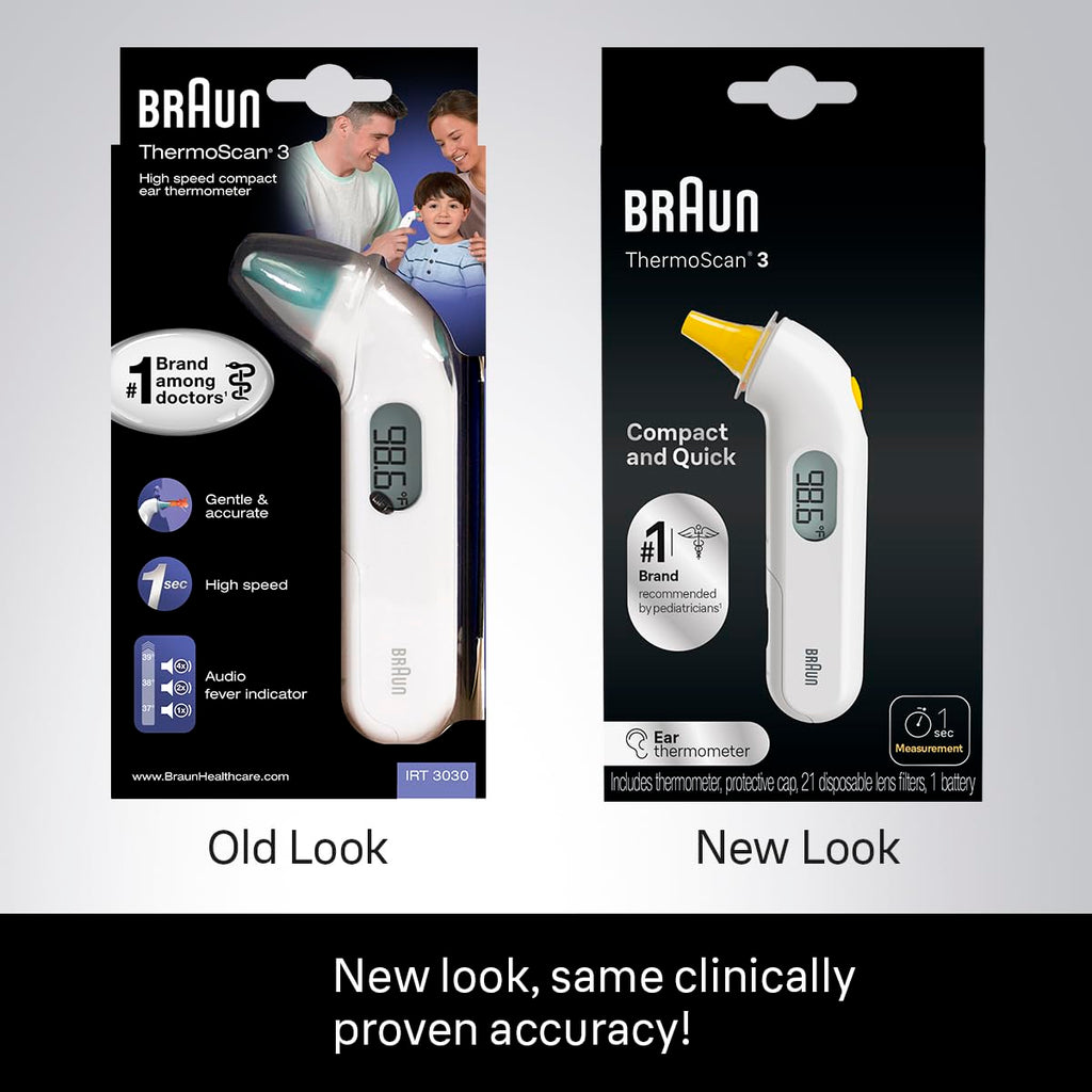 Braun ThermoScan 3 Ear Thermometer for Baby and Infant