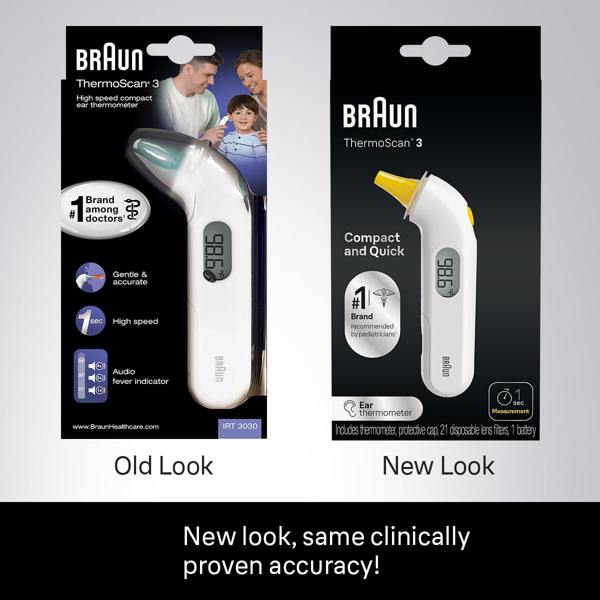 Braun ThermoScan 3 Ear Thermometer for Baby and Infant