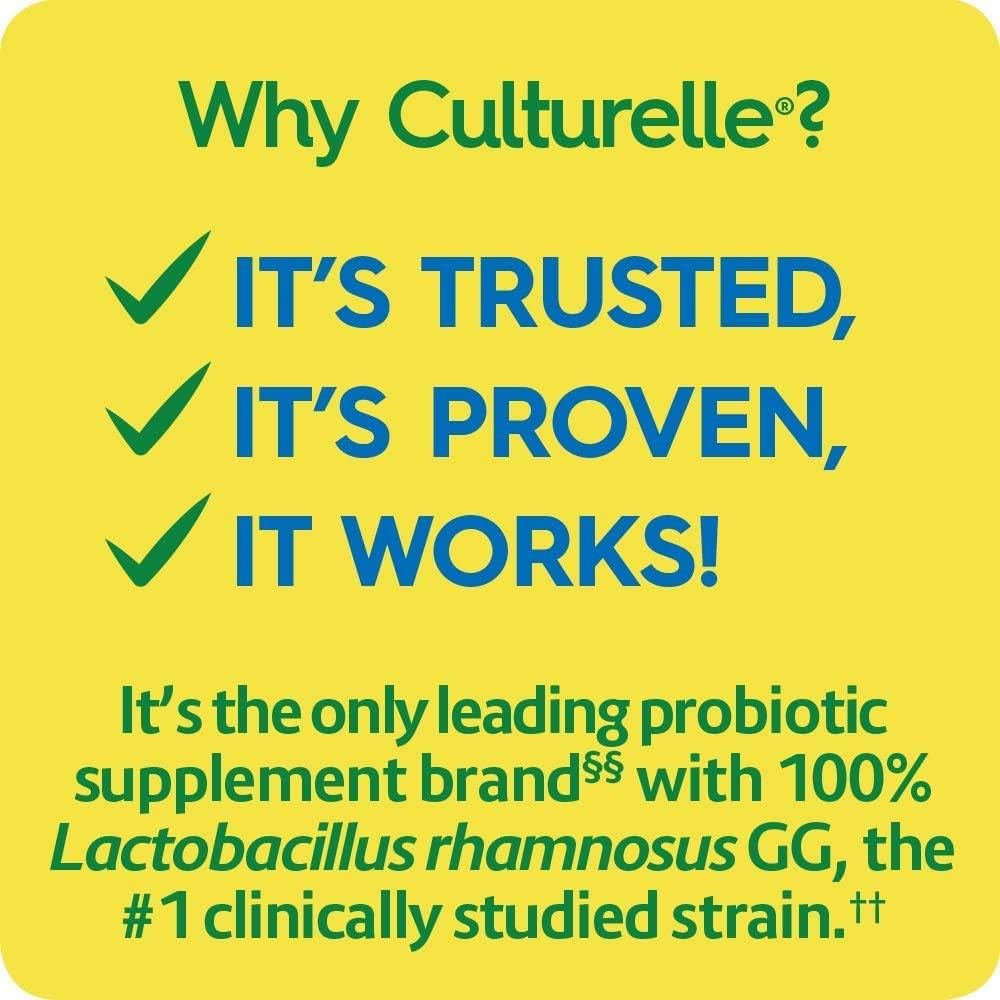 Culturelle Health & Wellness Daily Probiotic for Women & Men, 30 Count