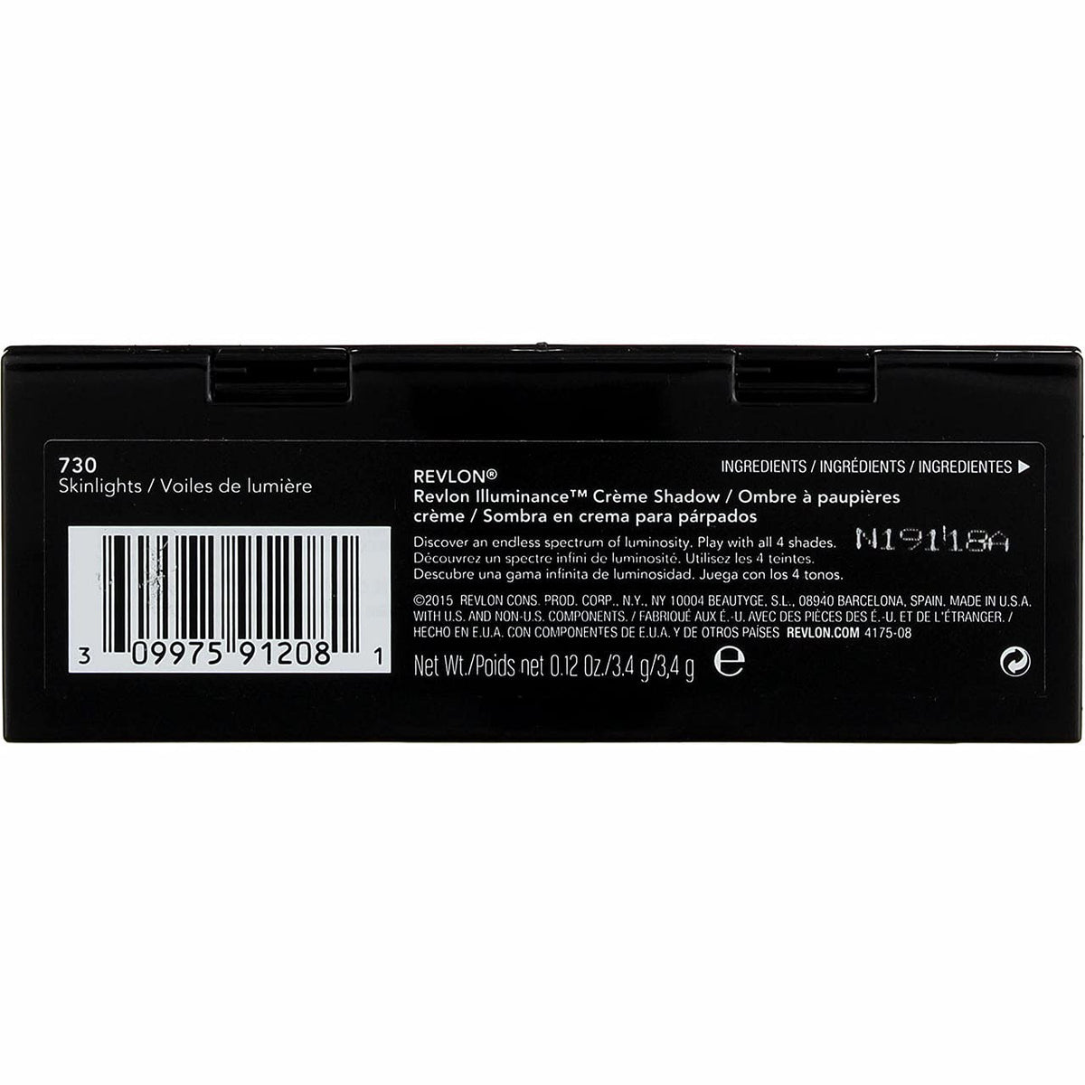Revlon Illuminance Creme Eyeshadow Palette, Skinlights, 0.12 oz