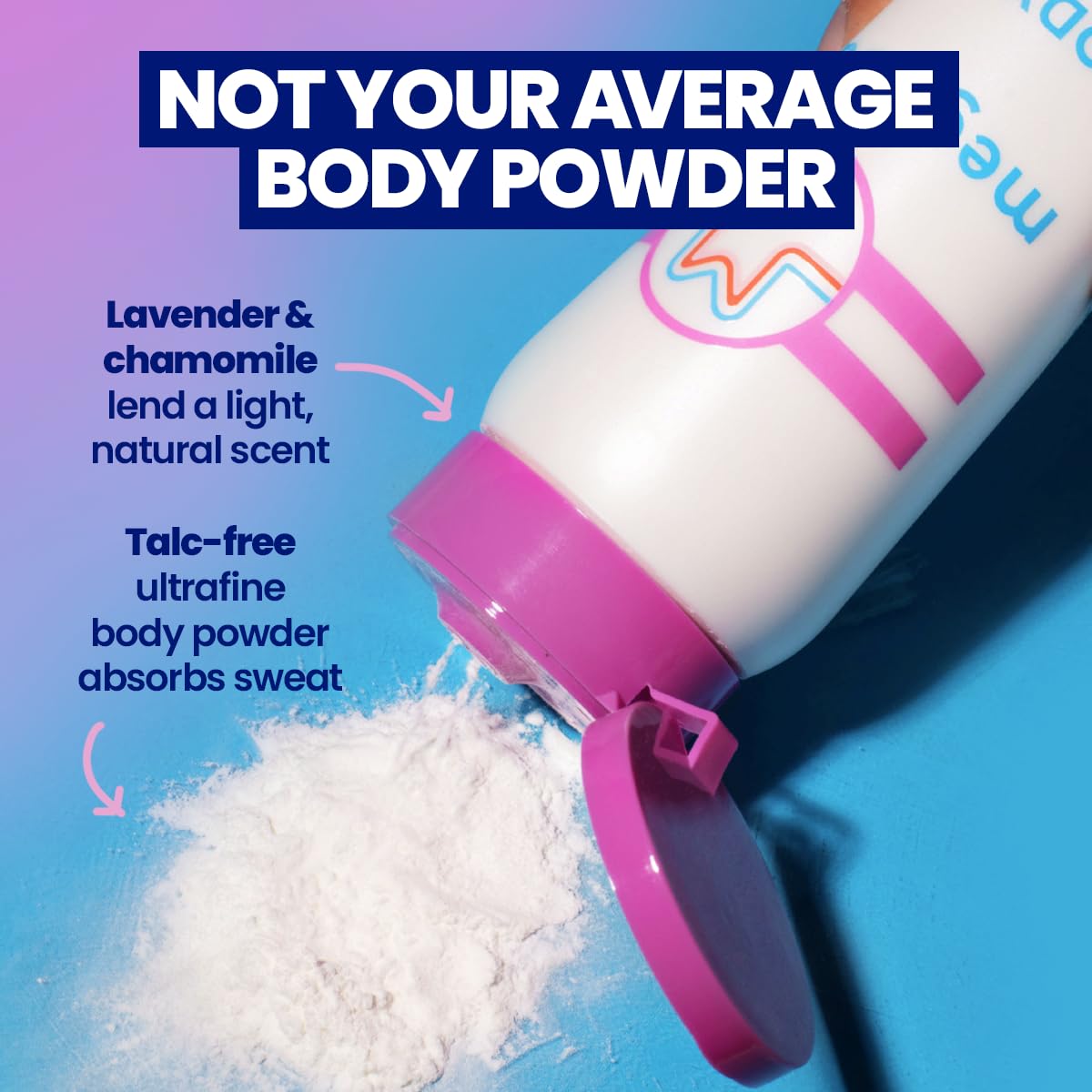 Megababe Body Dust, Talc-Free, Sweat Absorbing Powder, Lavender Scent, 6 oz