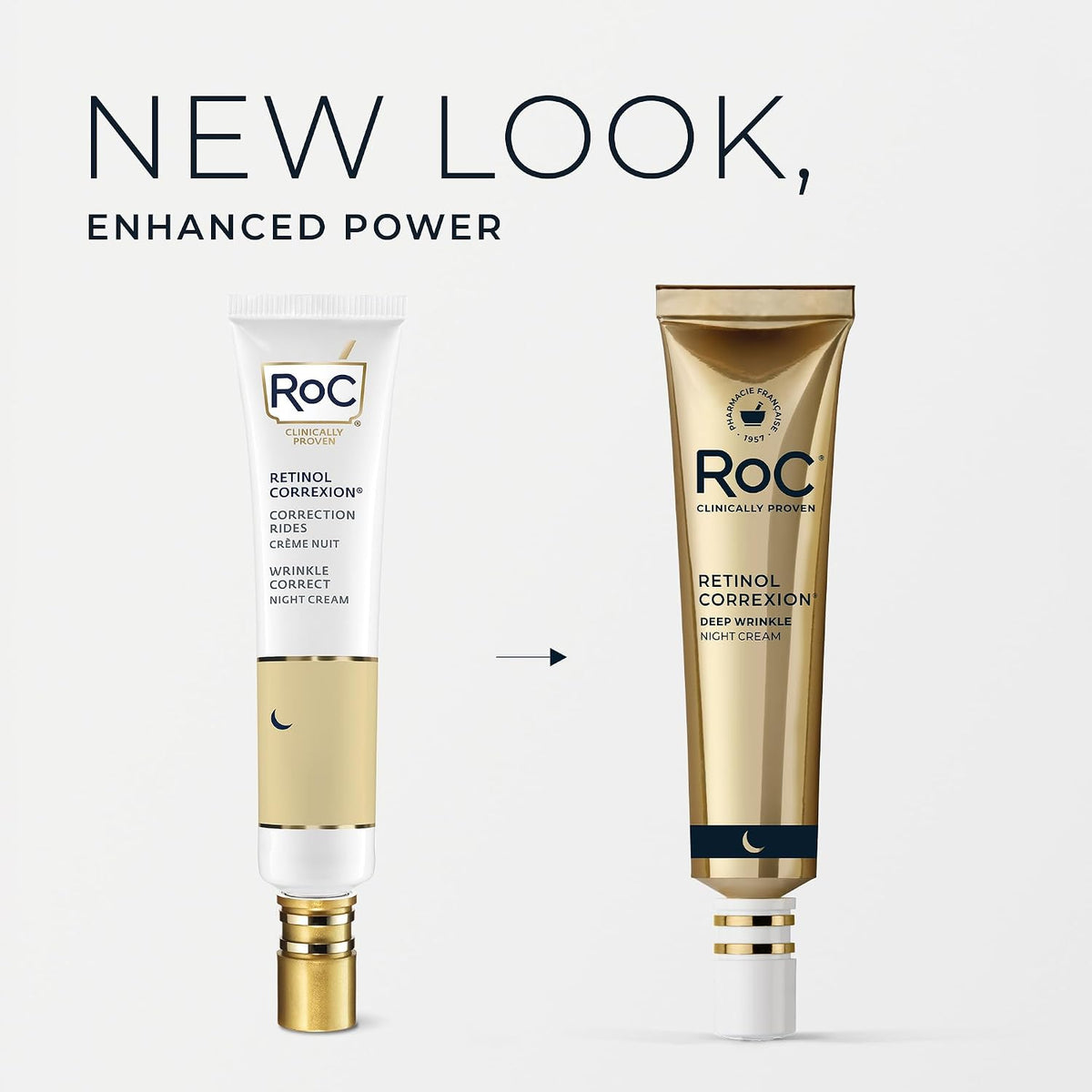 RoC Retinol Correxion Deep Wrinkle Night Cream, 1.0 oz with mineral complex