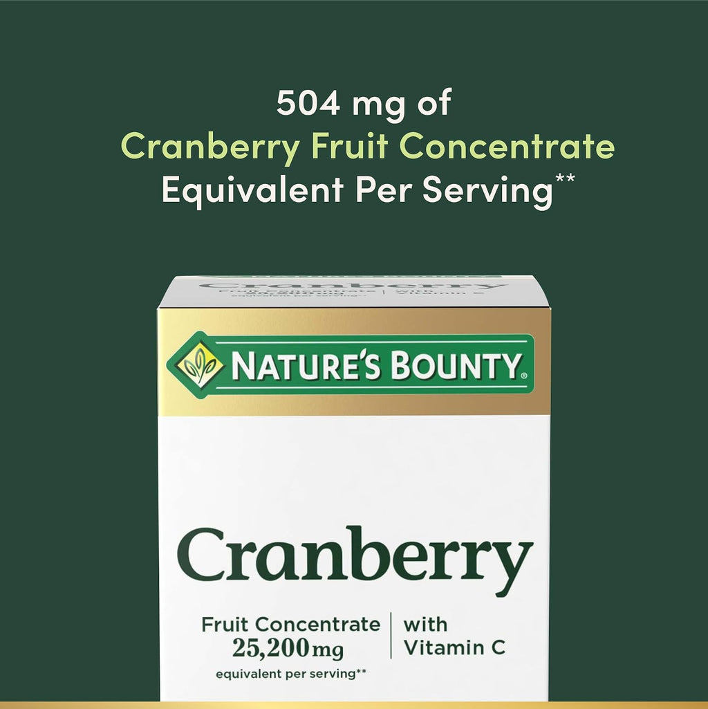 Nature's Bounty Cranberry Dietary Supplement, 25,200Mg, 60 Softgels