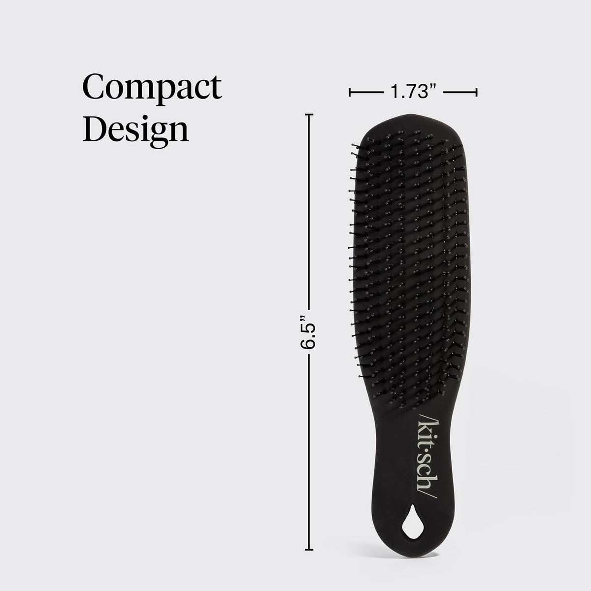 Kitsch Scalp Renewal Brush Hairbrush Scalp Massager Black