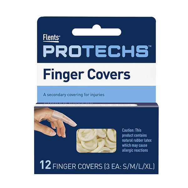 Flents First Aid Finger Covers, Assorted Sizes, 12 Count Protection Set