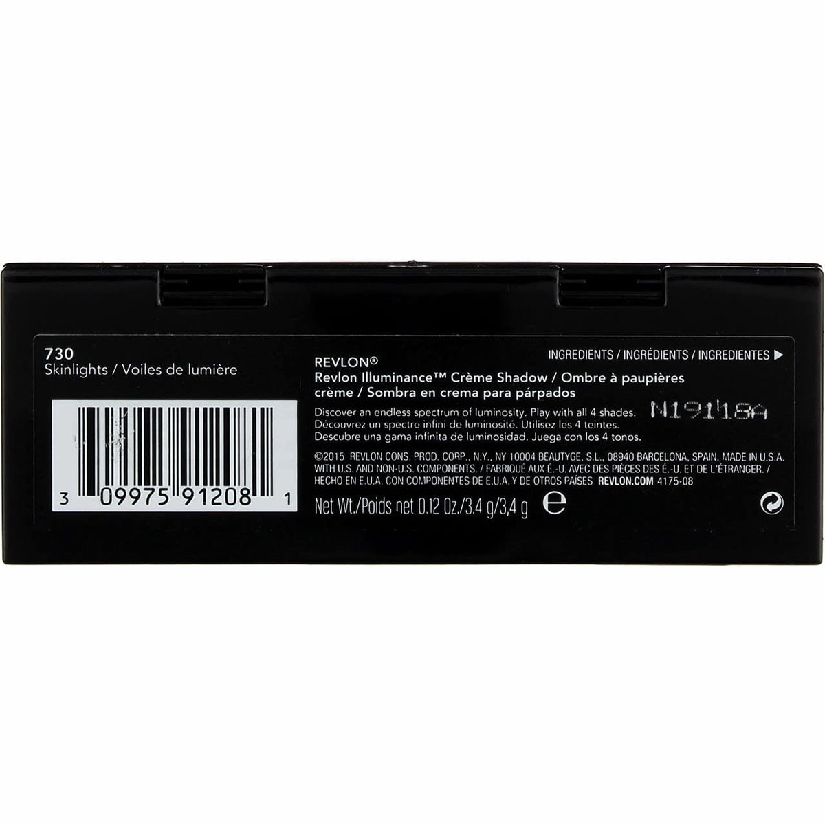 Revlon Illuminance Creme Eyeshadow Palette, Skinlights, 0.12 oz