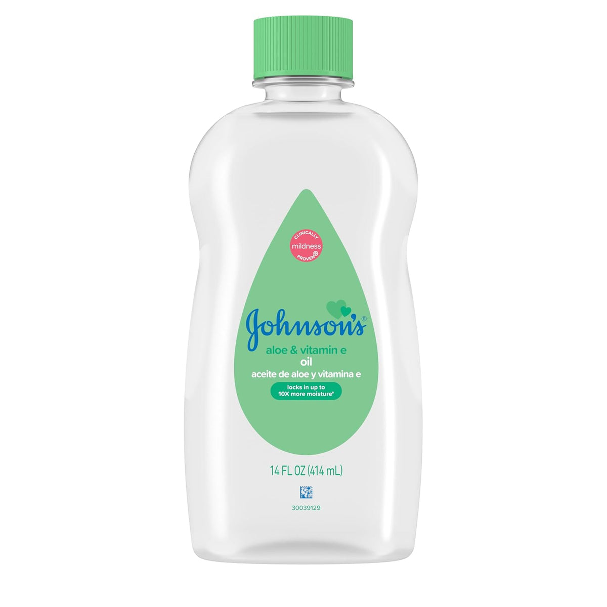 Johnson's Baby Oil, Aloe Vera & Vitamin E, 14 fl oz