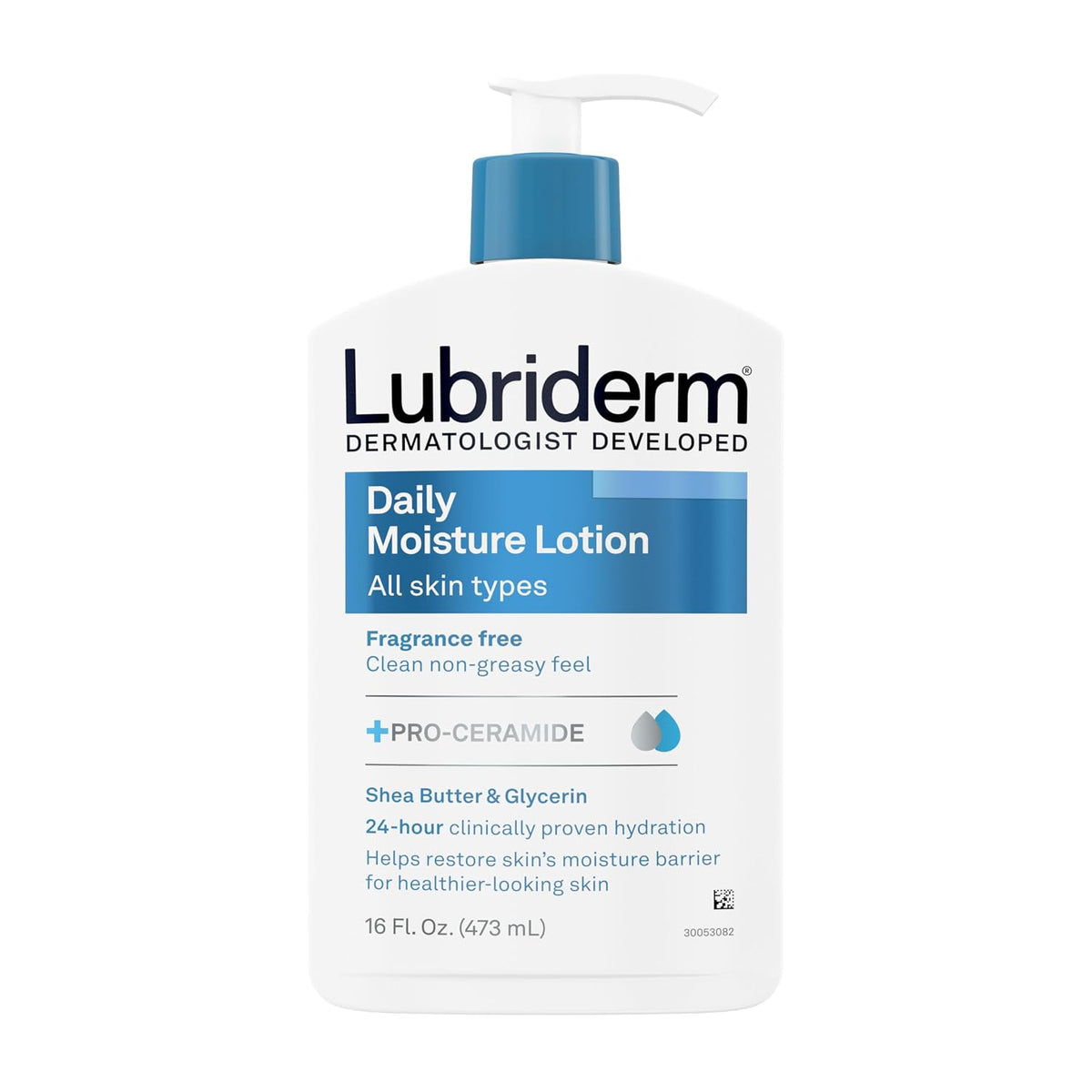 Lubriderm Daily Moisture Body Lotion, Fragrance Free, 16 fl. oz