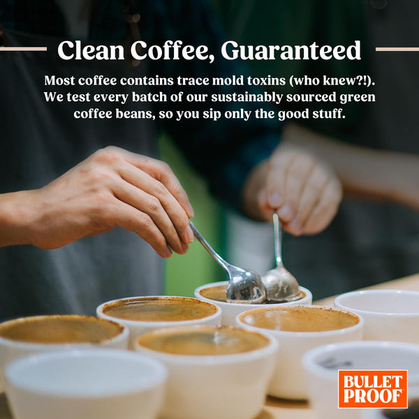 Bulletproof Original Medium Roast Single-Serve Pods, 10 Count, Arabica Beans, Clean Coffee Tested for Toxins