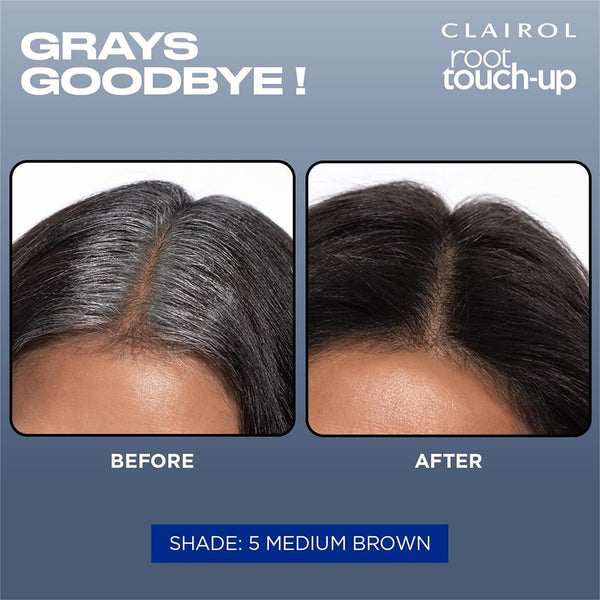 Clairol Root Touch Up Permanent Hair Dye, 5G Medium Golden Brown, 1 Pk