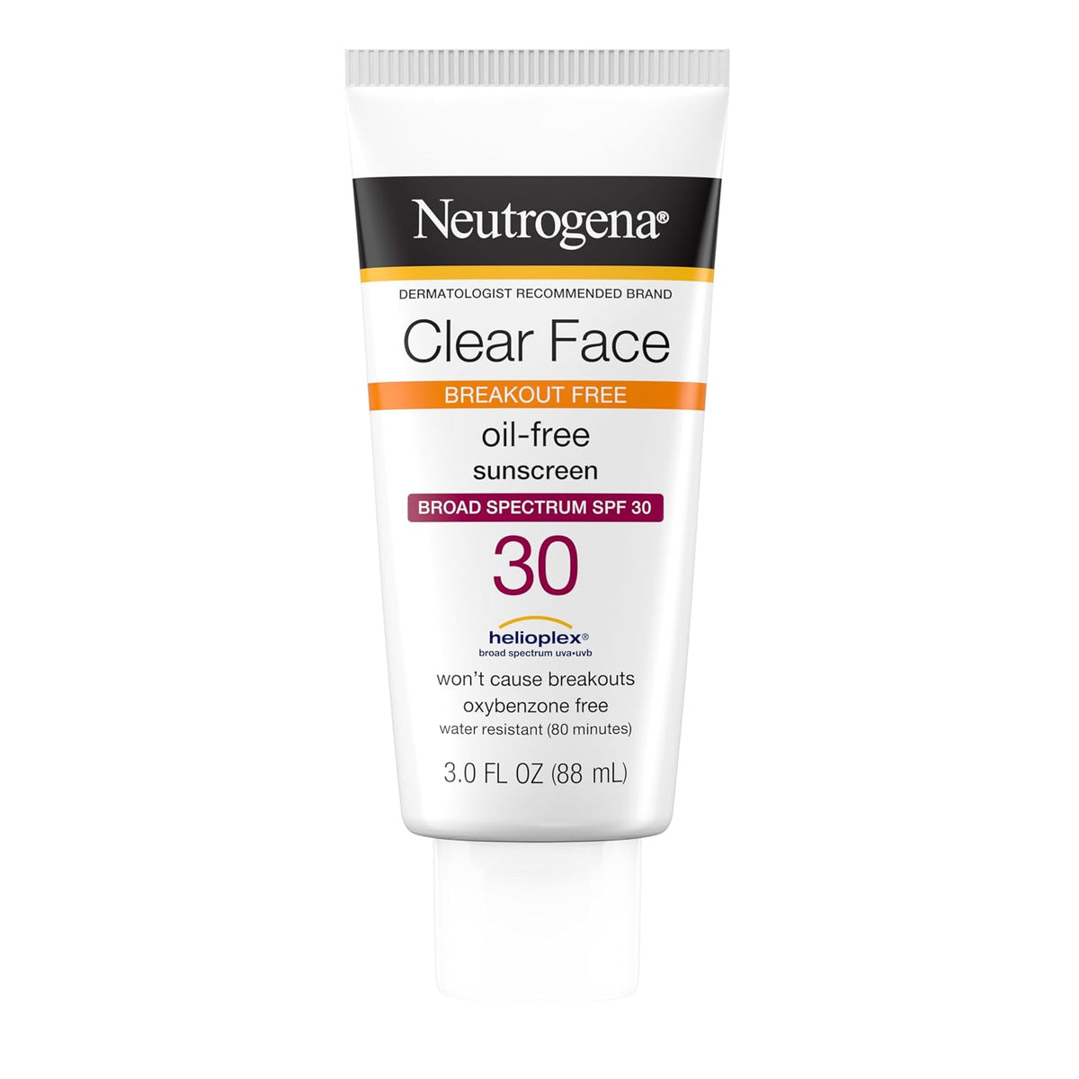 Neutrogena Clear Face Sunscreen Lotion SPF 30, 3 fl. oz
