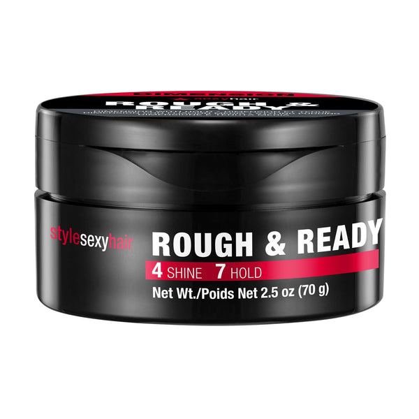 SexyHair Style Rough & Ready Dimension with Hold Styling Putty | Pliable Hold | Allows Easy Molding, Defining and Shaping