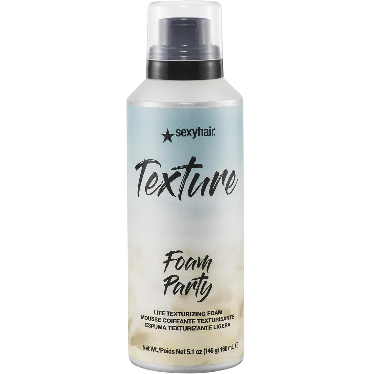 SexyHair Texture Foam Party Lite Texturizing Foam, 5.2 Oz - Packaging may vary