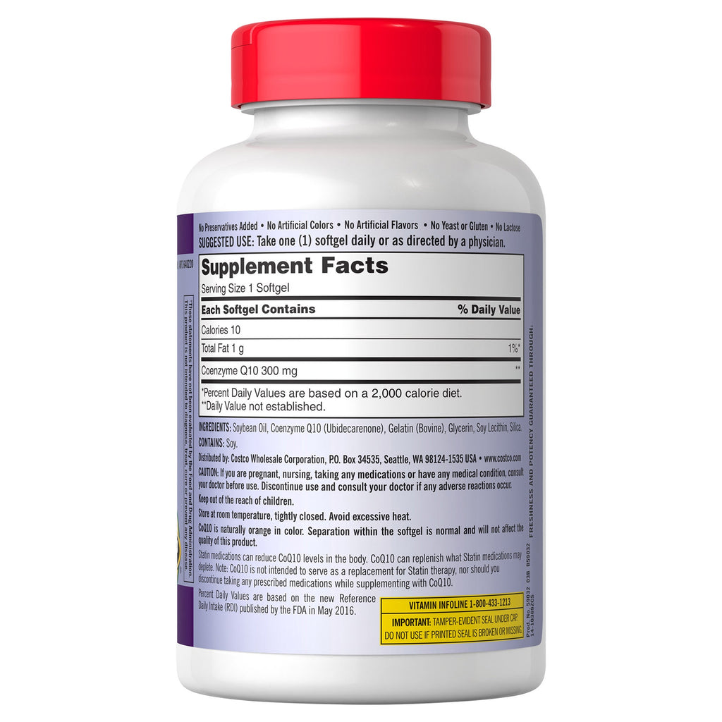 Kirkland Signature CoQ10 Softgels, 100 ea