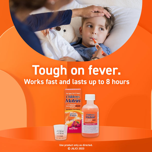 Children's Motrin Ibuprofen Kids Medicine, Berry Flavored, 4 fl. oz