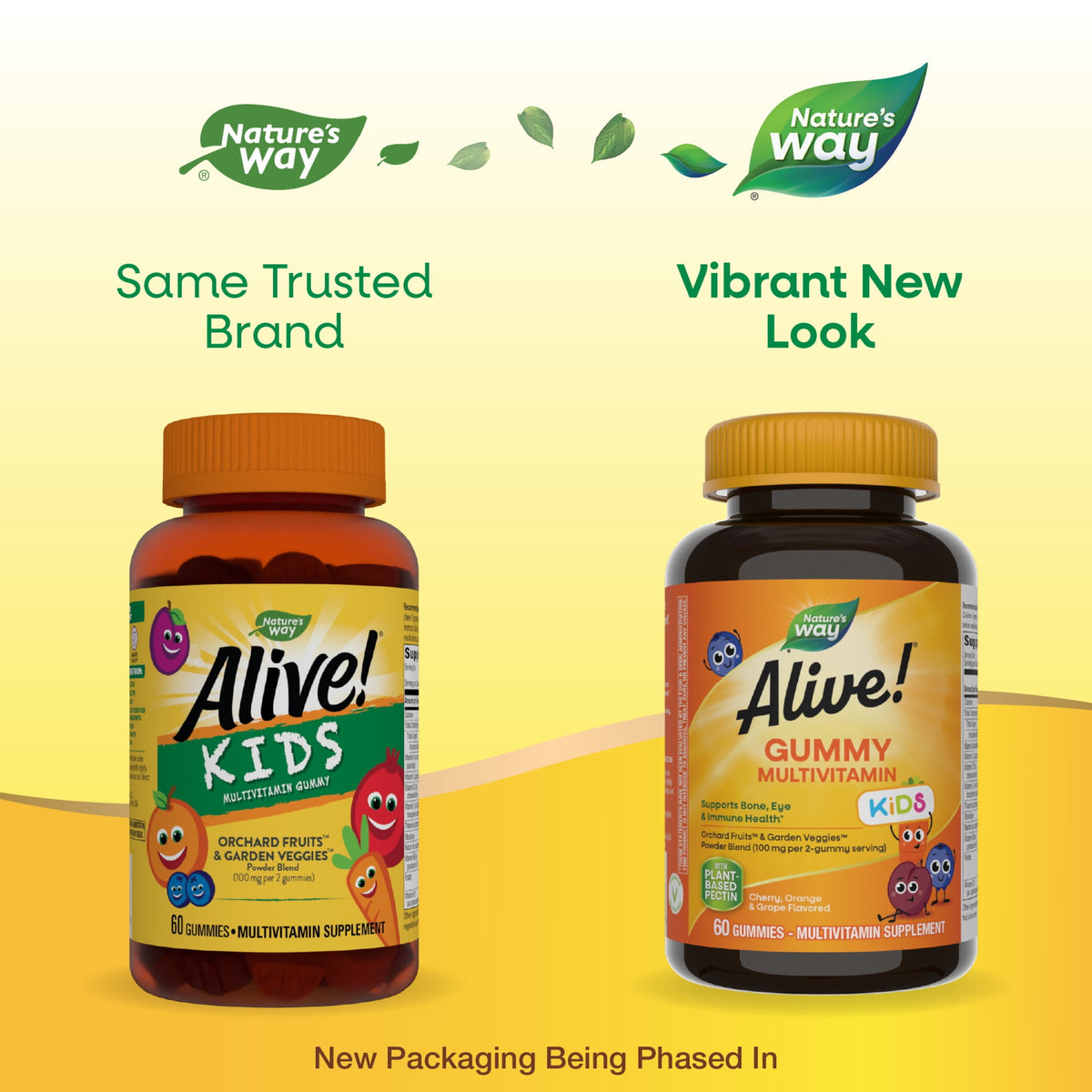 Nature's Way Alive! Kids Multivitamin Gummies, Supports Growth & Development*, Fruit Flavored, 60ct