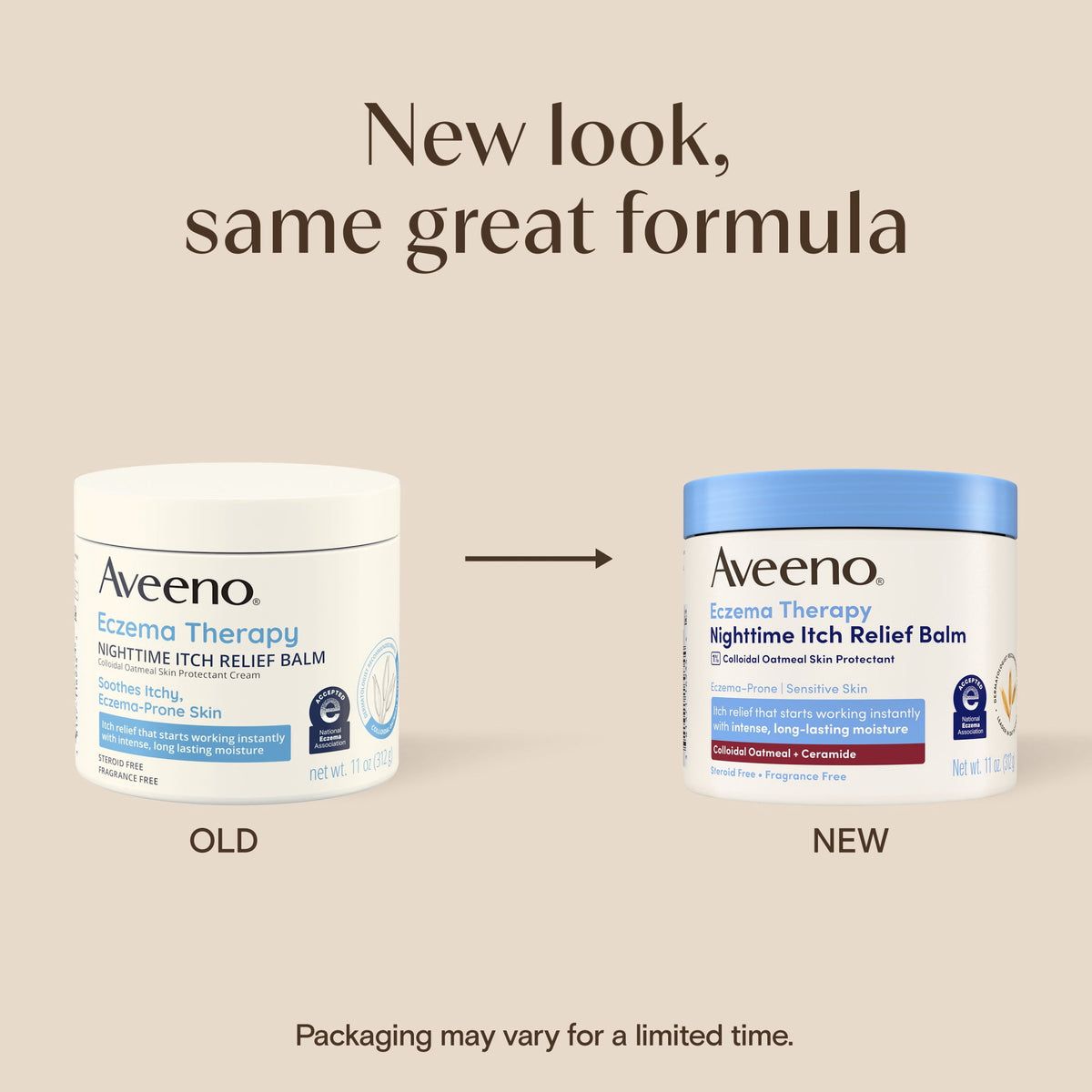 Aveeno Eczema Therapy Nighttime Itch Relief Body Balm, 11 oz