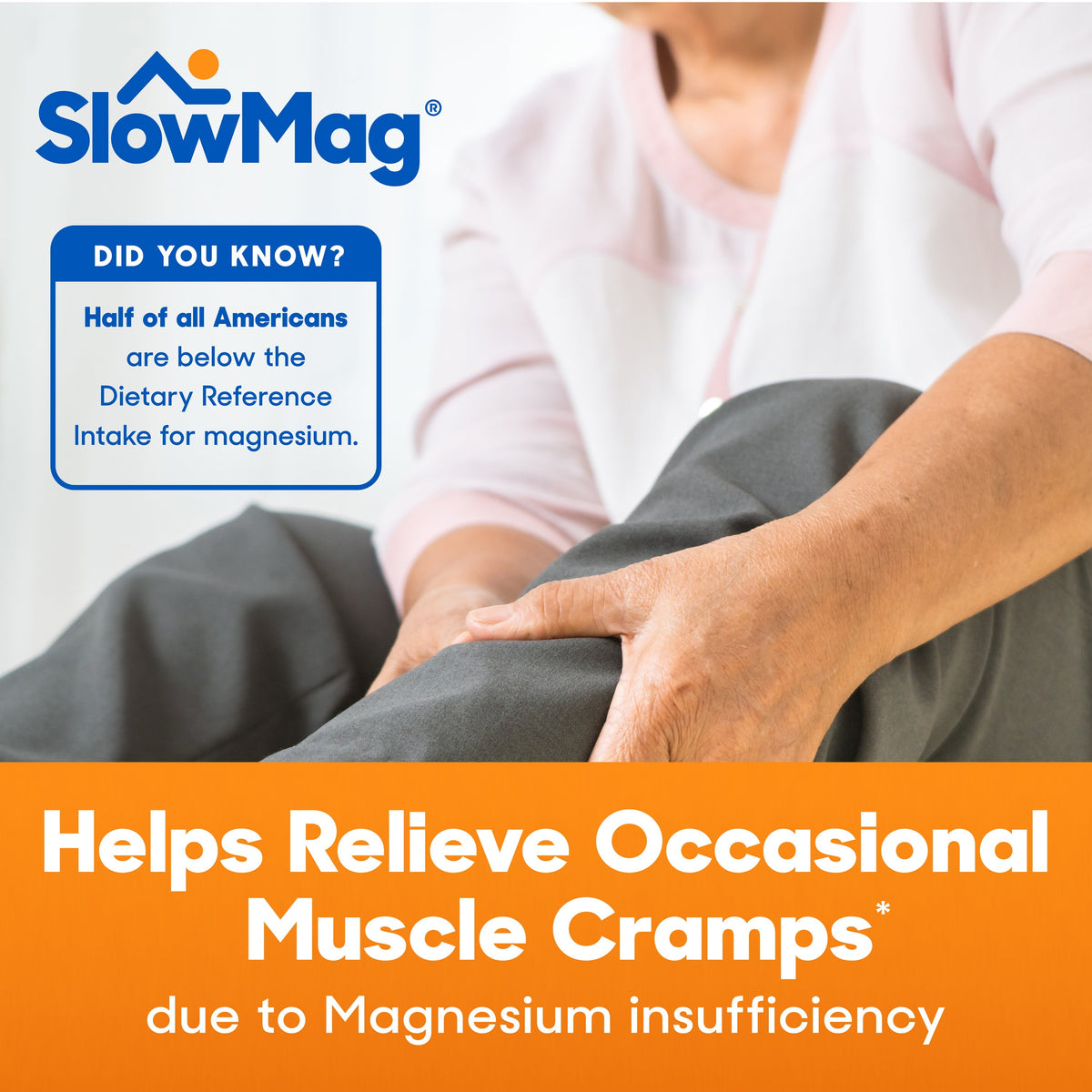 SlowMag Mg Muscle & Heart Health Tablets, Magnesium Chloride and Calcium, 120 Count