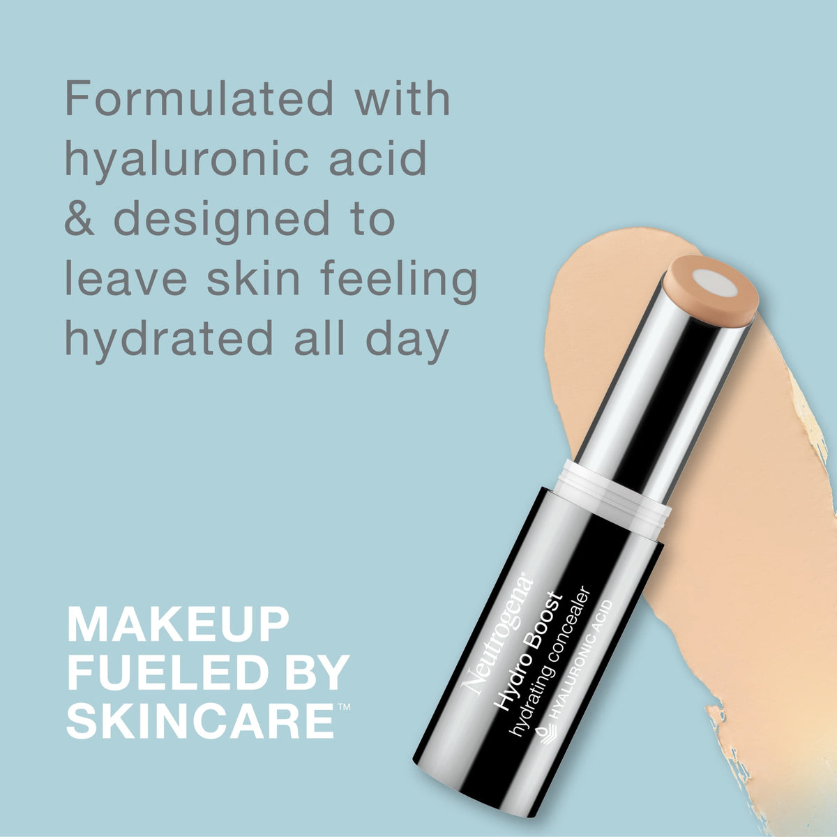 Neutrogena Hydro Boost Hydrating Concealer Stick, 10 Fair, 0.12 oz